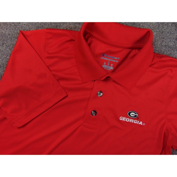 Champion Other - Georgia Bulldogs Shirt Mens Small Red Polo Short Sleeve Champion